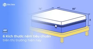 kích thước đệm tiêu chuẩn