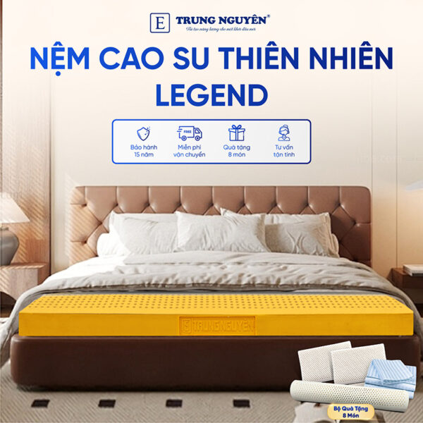 Nệm Cao Su Thiên Nhiên Trung Nguyên Legend