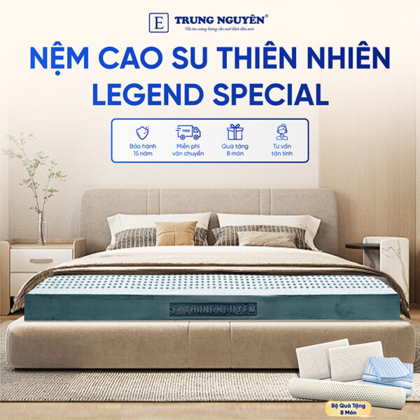 Nệm Cao Su Thiên Nhiên Trung Nguyên Legend Special