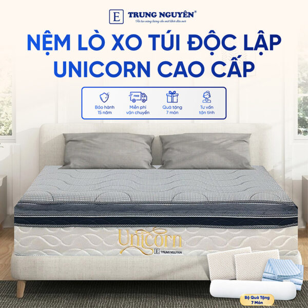 Nệm Lò Xo Túi Độc Lập Unicorn Trung Nguyên