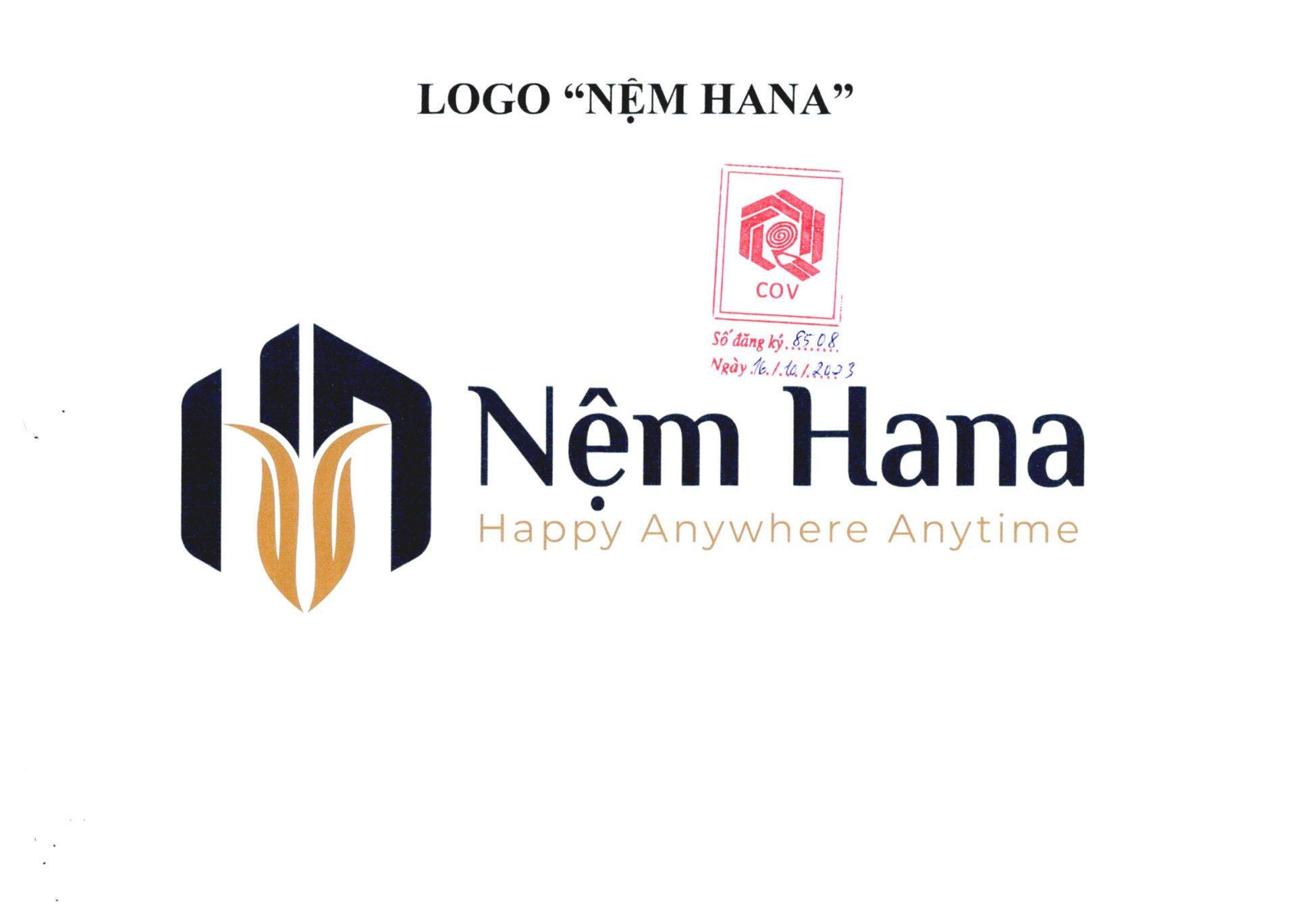Logo "Nệm Hana"