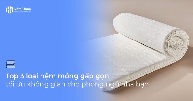 Nệm mỏng gấp gọn