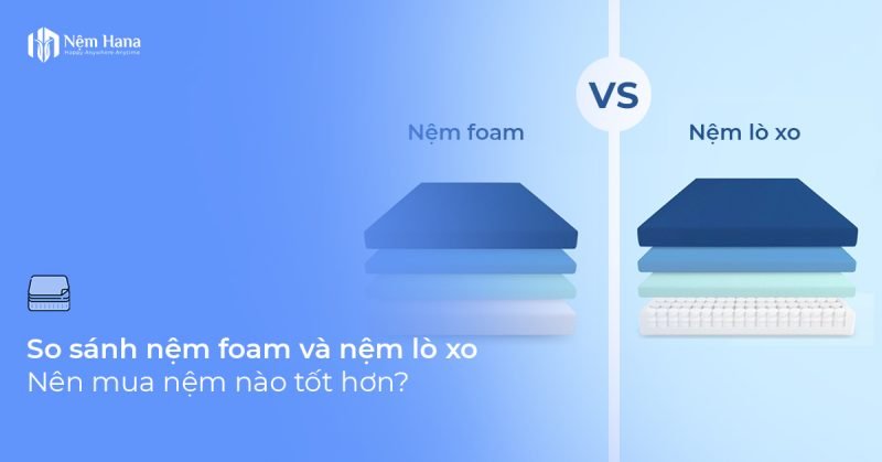 So sánh nệm foam và nệm lò xo