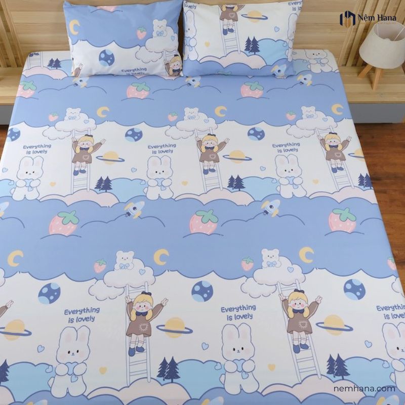 Ga nệm chống thấm cotton cao cấp